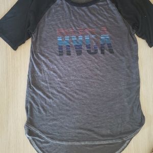 Womens RVCA baseball tee